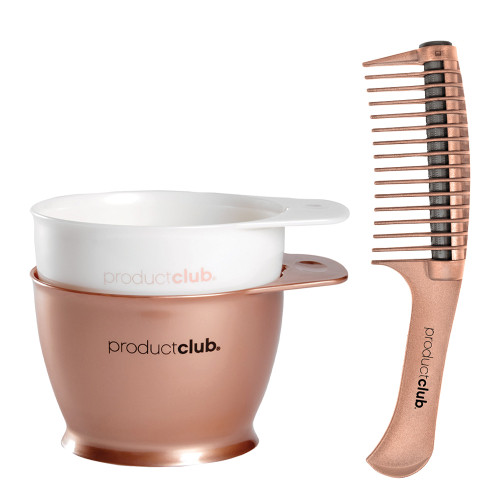 Product Club Rose Gold Color Bowl & Comb.
