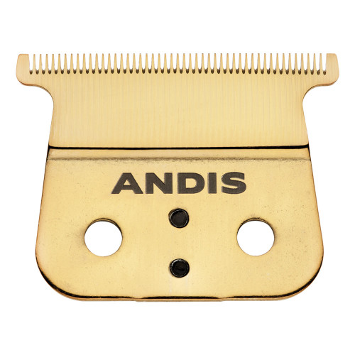 A gold T-Blade for the Andis GTX-EXO Trimmer.