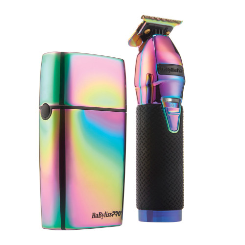 BaBylissPro LimitedFX Iridescent Trimmer & Double-Foil Shaver Combo