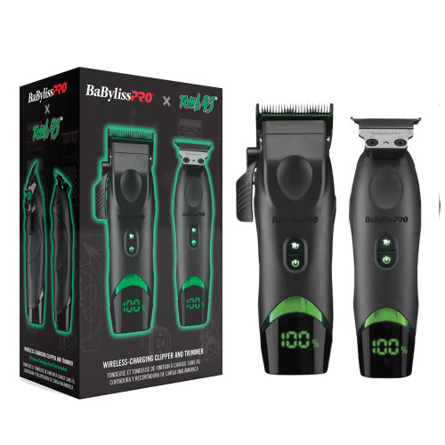 BaBylissPro x Tomb45 Wireless-Charging Clipper & Trimmer Set.