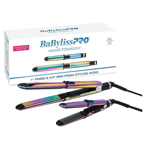 Nano Titanium Prima Ionic Styling Iron - Iridescent Combo