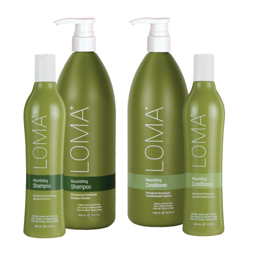 Loma Nourishing Hair Care Collection.
