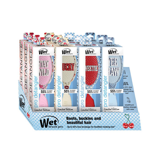 Wet Brush Pro Rodeo Rebel Detangler 12 Pc Display.