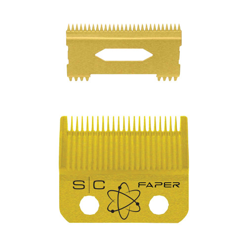 StyleCraft Gold Titanium Faper Clipper Blade & Slim Deep Tooth Cutter