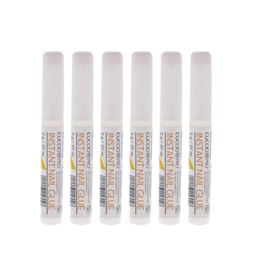 6 pack of Cuccio Instant Nail Glue, 2 oz.