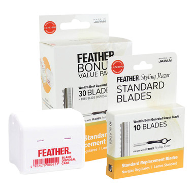 Feather Styling Razor Standard Blades - Boss Beauty Supply