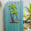 Palm and Sailboat Metal Wall Art OS113