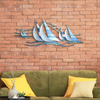 Riding the Wind Five Sailboats Collection Metal Wall Sculpture - CA005