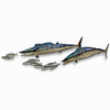 Wolf Pack featuring Hunting Wahoo Pair Metal Wall Art - MM216