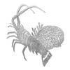 Lobster with Coral (304 ss/outdoor) - metal only MM916