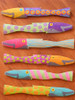 Picket Fence Fish Set of Six - Caribbean Style