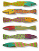 Picket Fence Fish Set of Six - Caribbean Style