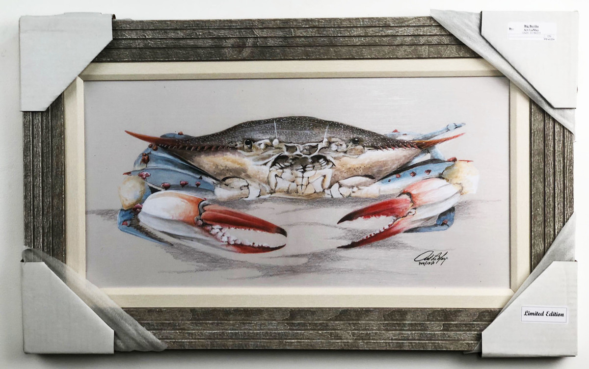 Blue Crab Painting 30 x 18" FD41224