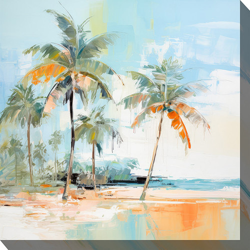 Palm Abstract Outdoor Canvas