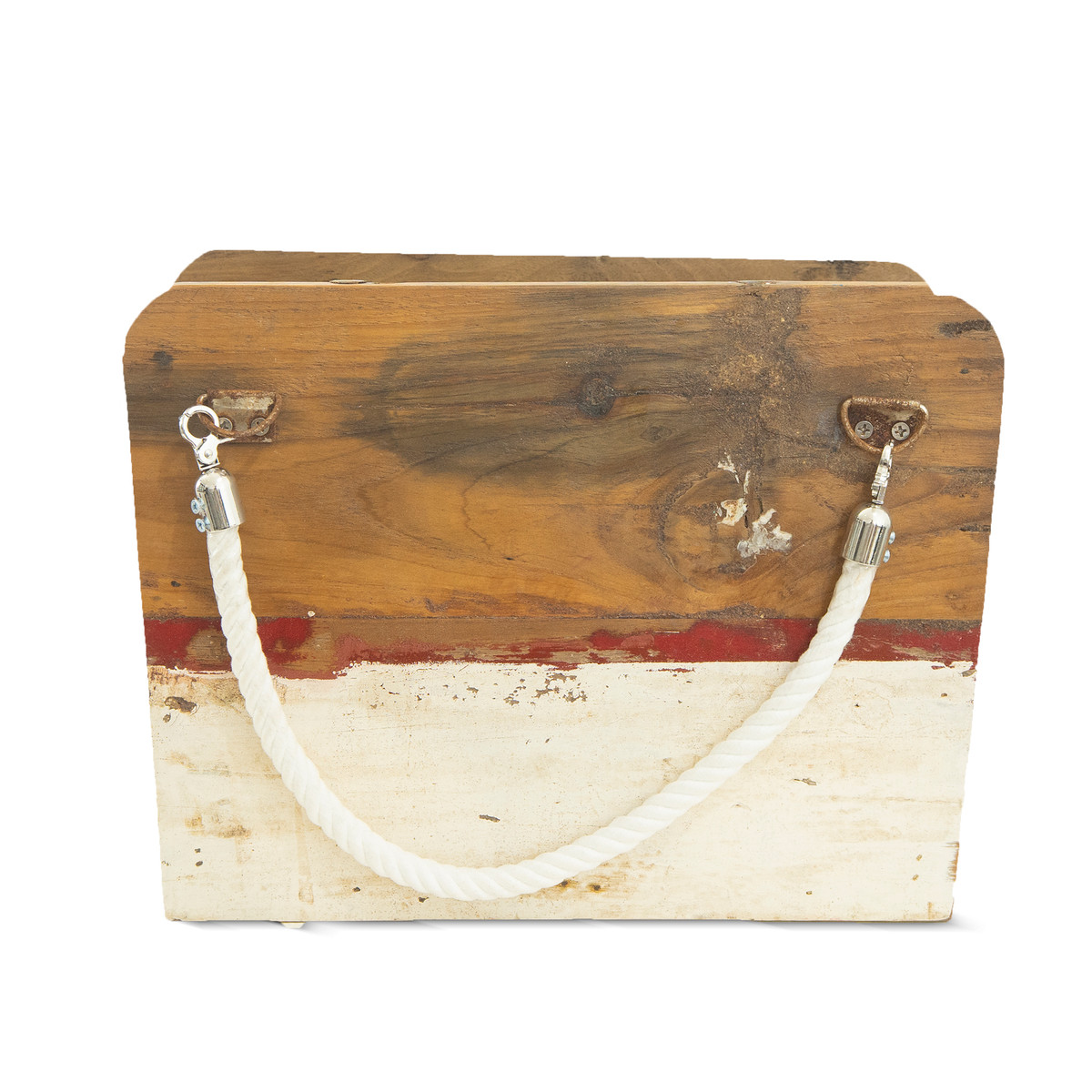 Flower Bag Square Med Boat Wood B302