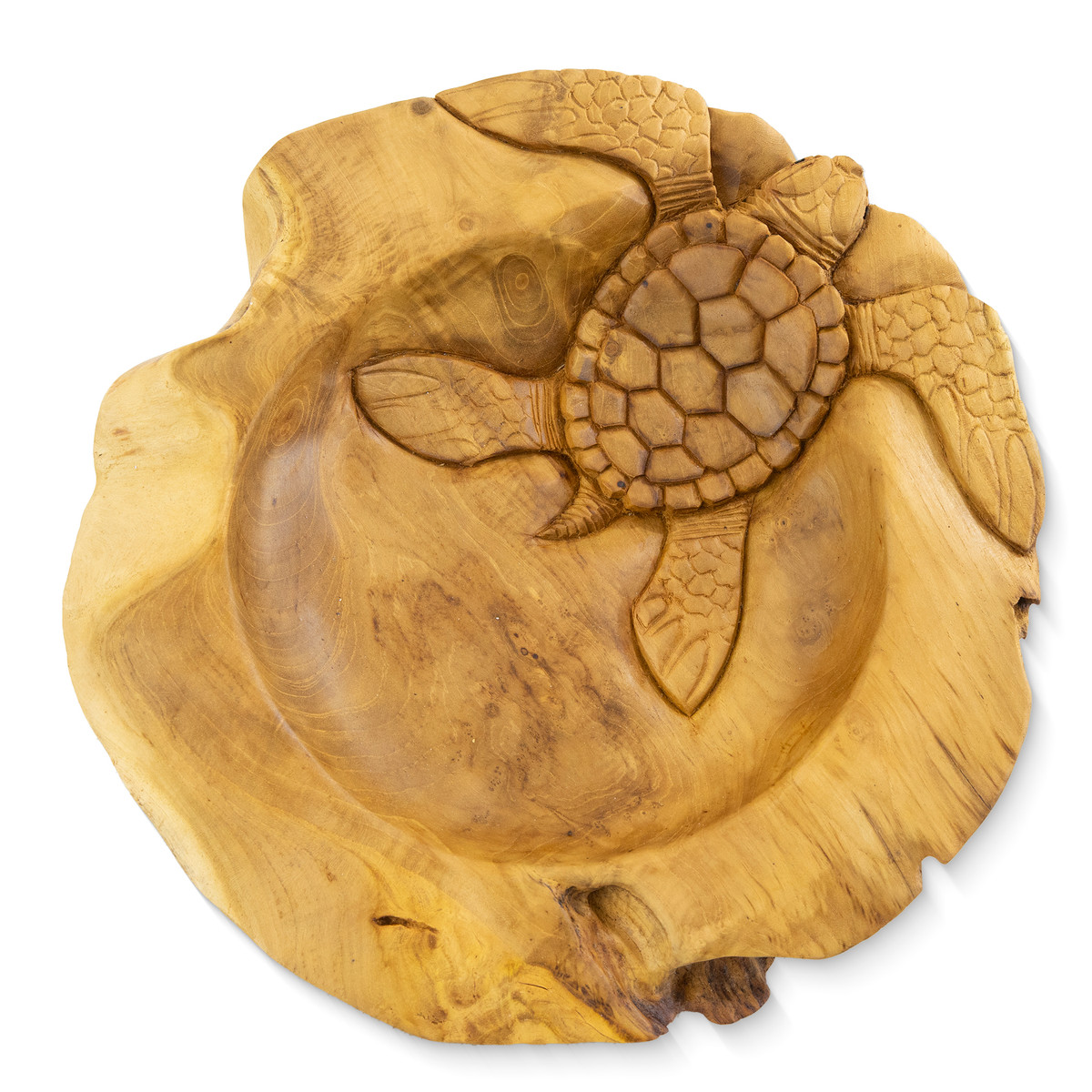 Bowl - Turtle 40 cm Round Teak MMG200