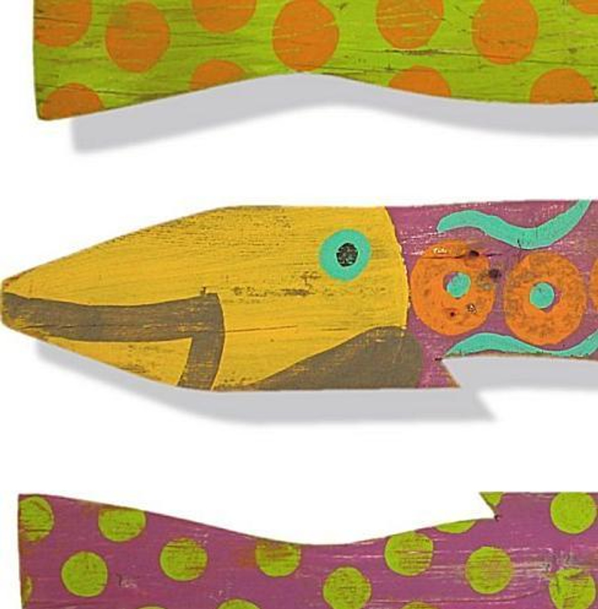 Picket Fence Fish Set of Six - Caribbean Style
