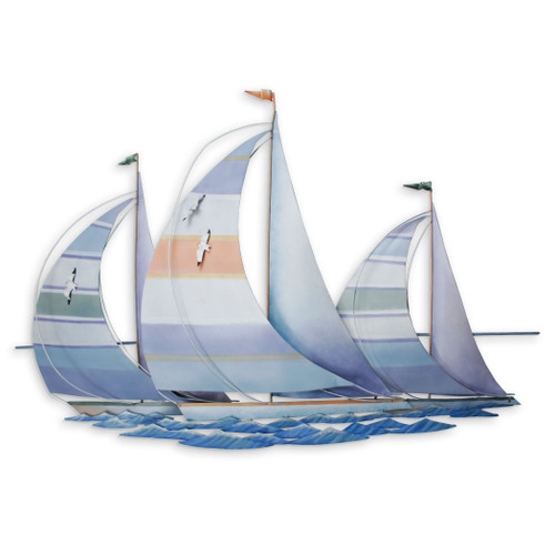 Sailboat Regatta Metal Wall Art CA721