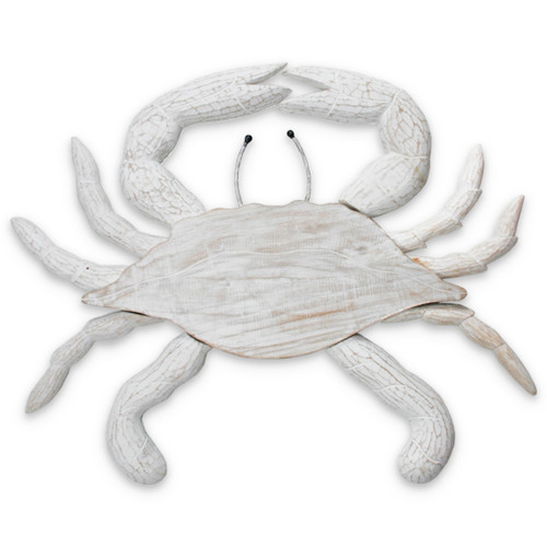 Large Wall Crab - Hand Carved Wood Wall Sculpture