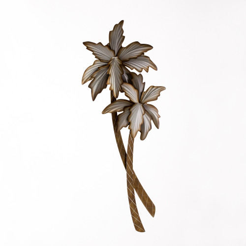 Large Metal Palm Tree Wall Sculpture 