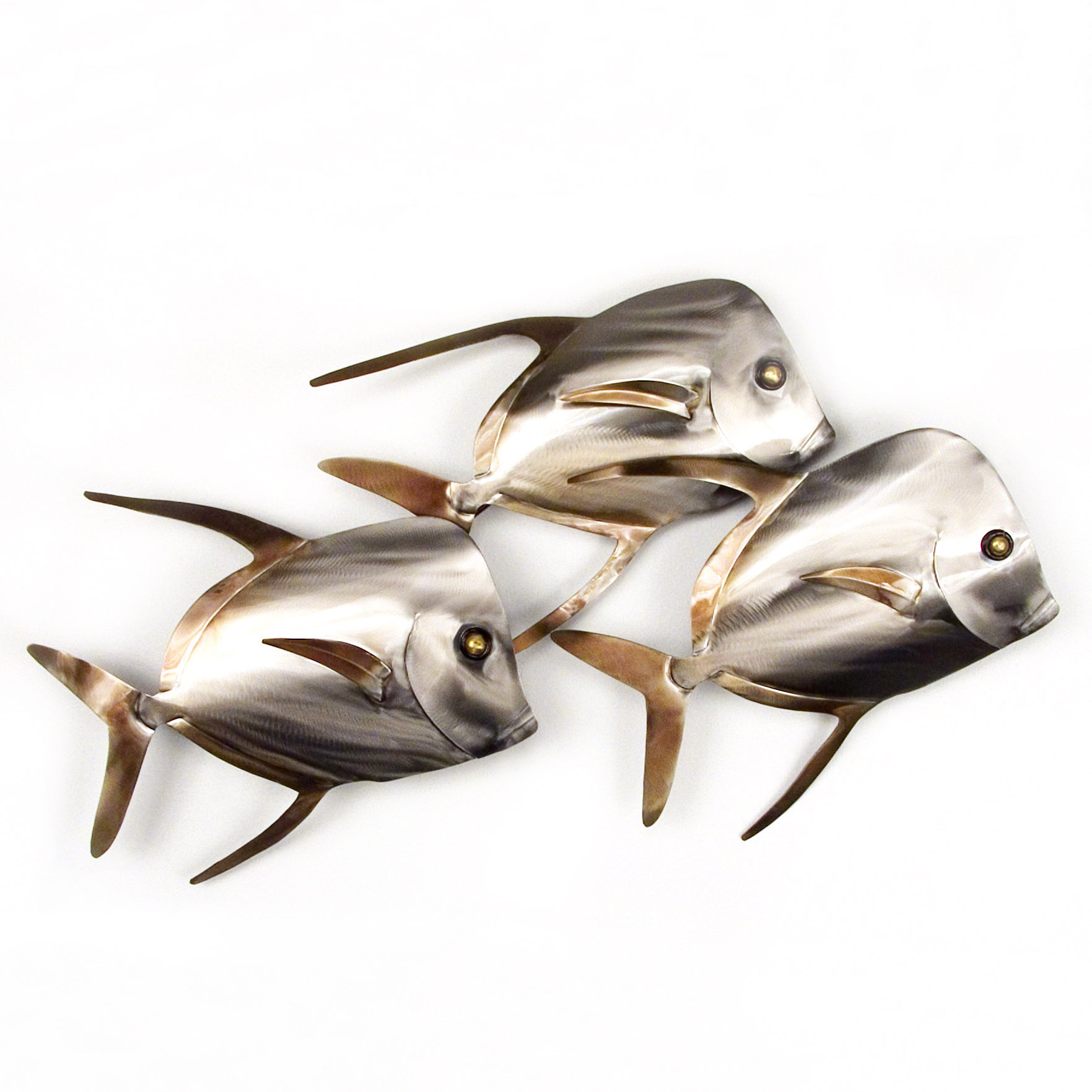Copper Art by Mark Malizia | Lookdown Fish Stainless Wall Art