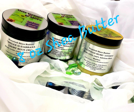 8 OZ WHIPPED SHEA BUTTERS - MEN/WOMEN/UNI SCENTS