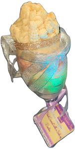 Black Coconut with a side of Peaches Scented Soy Candle