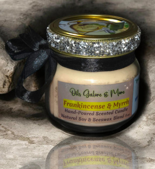 Frankincense & Myrrh Fragrance Scented Soy/Beeswax Candle