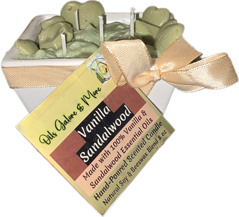 Vanilla Sandalwood Essential Oil Scented Soy/Beeswax Candle