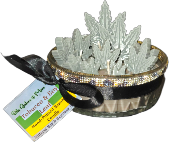 Tobacco & Bay Leaf Fragrance Scented Soy/Beeswax Candle
