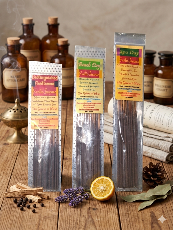 Exotic Fragrance Incense - Choose 3 Scents - 75 Sticks Total