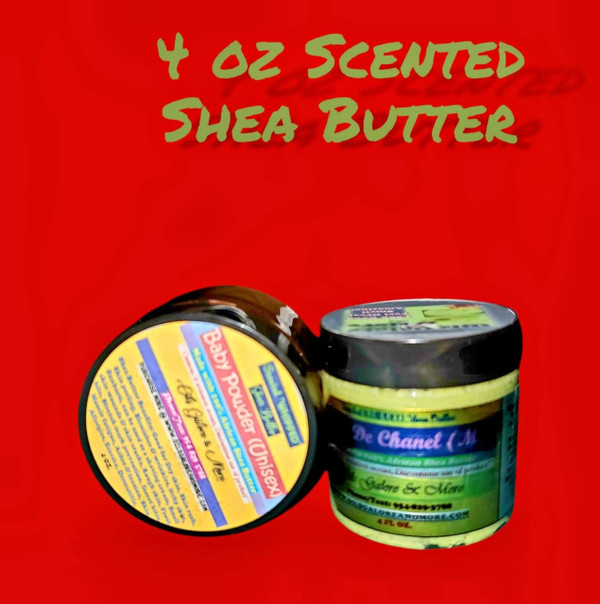 Scented Handmade *ESSENTIAL OIL*  Whipped Shea Butters - 4 oz