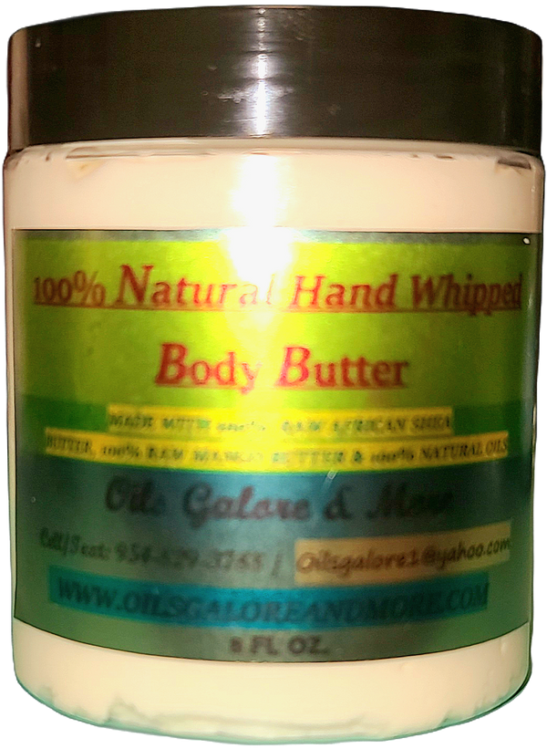 Natural Raw African Handmade Whipped Body Butter - 8 oz