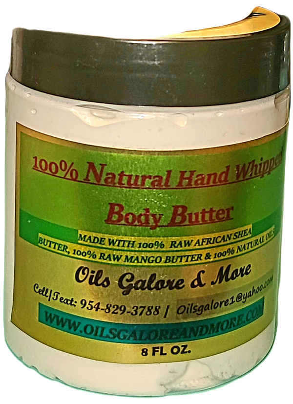 Natural Raw African Handmade Whipped Body Butter - 8 oz