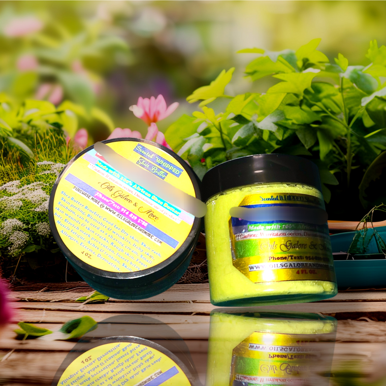 Raw African 100% Hand Whipped Shea Butter (Natural Shea Butter Scent) - 4 oz