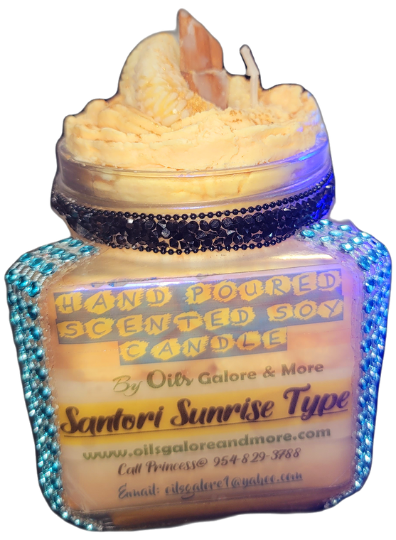 Santorini Sunrise Type Scented Soy Candle