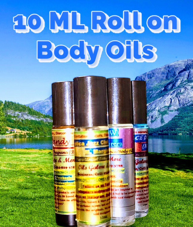 Roll on Perfume & Cologne Body/Fragrance Oils - 10 ML  -4 for $12.00