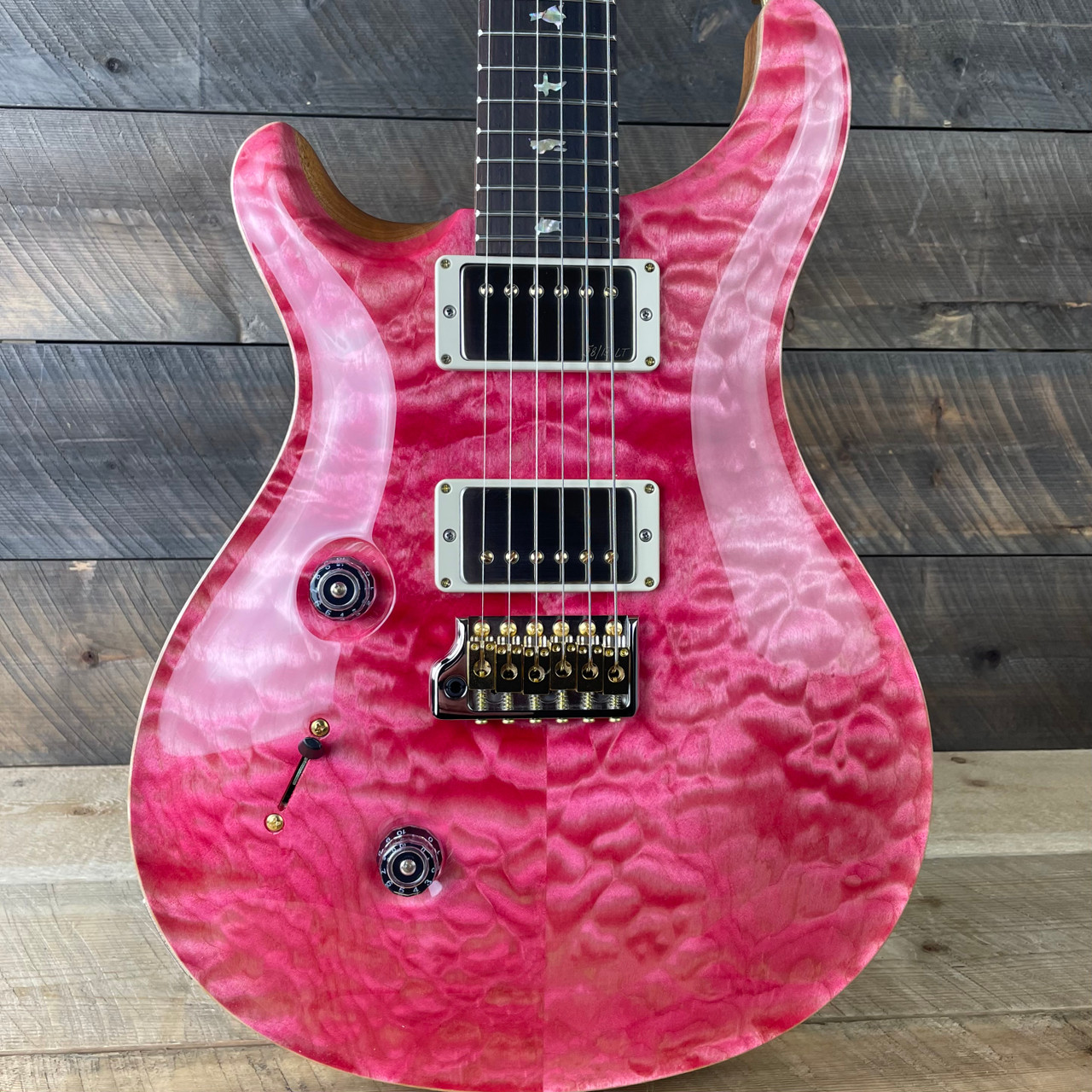 PRS Custom 24 Lefty Wood Library Quilted Maple 10 Top Torrefied