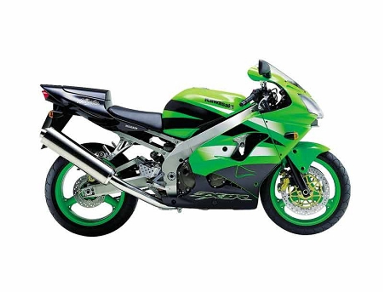 ZX-9R メッシュ ブレーキホース フロント 25cmロング クリア ブルー/レッド ZX-9R 94-97