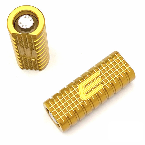 Gold Knurled Brake/Shift Peg