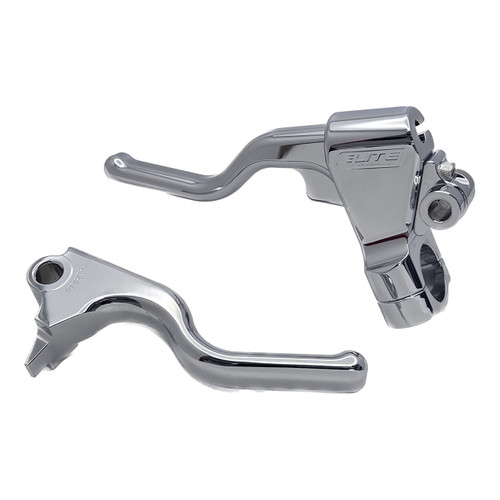 FXR  Chrome Elite HD "EZ-Pull" Clutch & Brake Lever Set