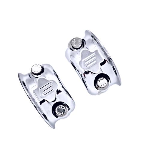 Chrome Elite Mototech Harley-Davidson Left and Right Half Clamps with ARP 12 Point Bolts