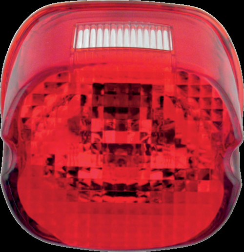 Drag Specialties 0902-6320 Laydown Taillight Lens with Top Tag Window