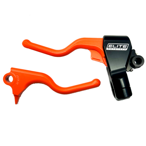 Elite HD Orange "EZ-PULL" 18-23 Softail "CERAMIC COLORS" Clutch & Brake Lever Set