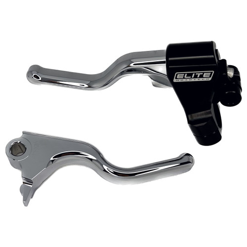 EZ-PULL Clutch & Brake Lever Set (FXR) – Chrome/Black