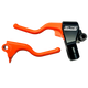 Elite HD Orange "EZ-PULL" 18-23 Softail "CERAMIC COLORS" Clutch & Brake Lever Set