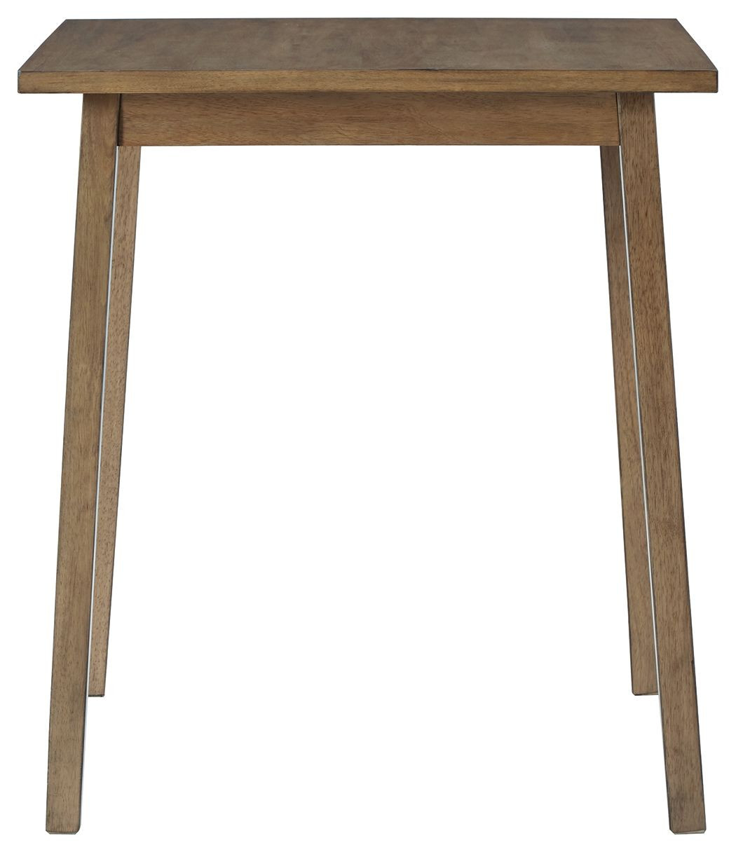 The Shully Natural Square Dining Room Counter Table is available at