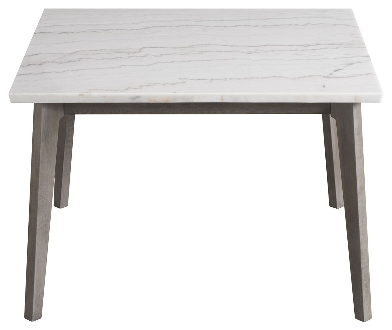 The Ronstyne Grayish Brown / White Square Dining Room Counter Table is