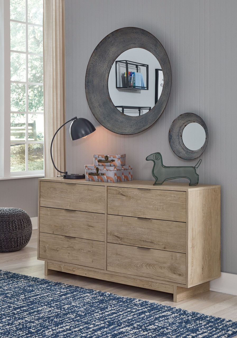 The Oliah Natural 3 Pc. Dresser, Twin Bookcase Storage Bed is available