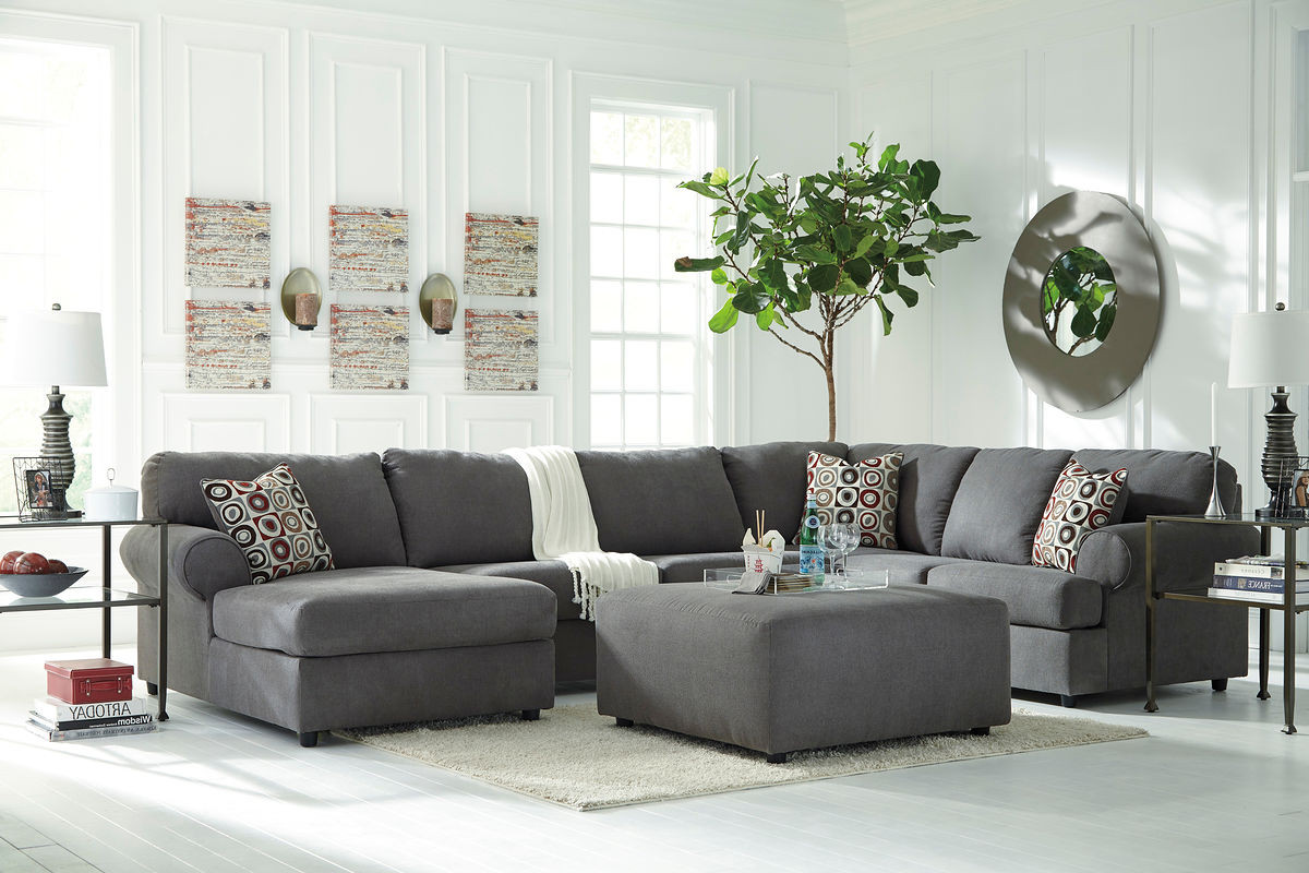 The Jayceon Steel Left Arm Facing Chaise Pc Sectional